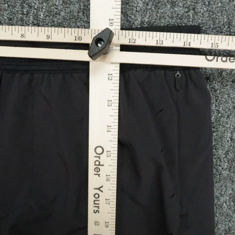 Ten Thousand Shorts Mens Medium Black Session Athletic Lined Zip Pocket Stretch